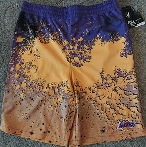 Los Angeles Lakers Purple and Gold Men's Shorts